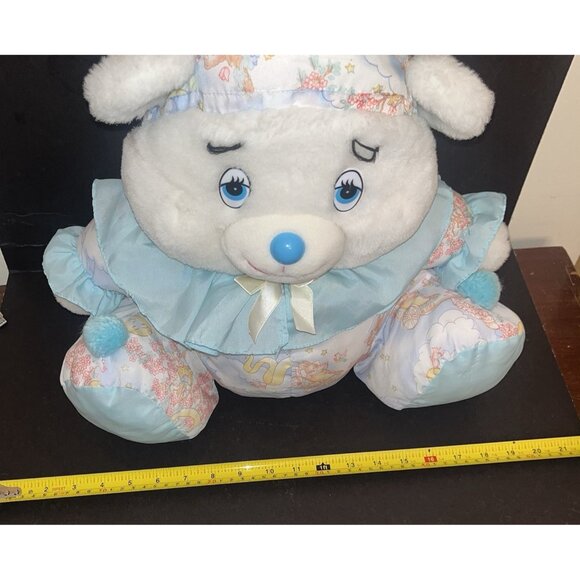 Plush Bear by Well Made 90s Sleepy Bear Nylon Parachute Material Puffy Vintage - Picture 15 of 15